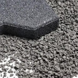 Резиновая крошка EPDM бирюзовая